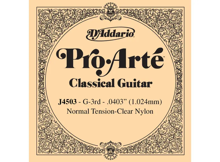 D'Addario G-3 J-4503 Pro Arte` Normal 